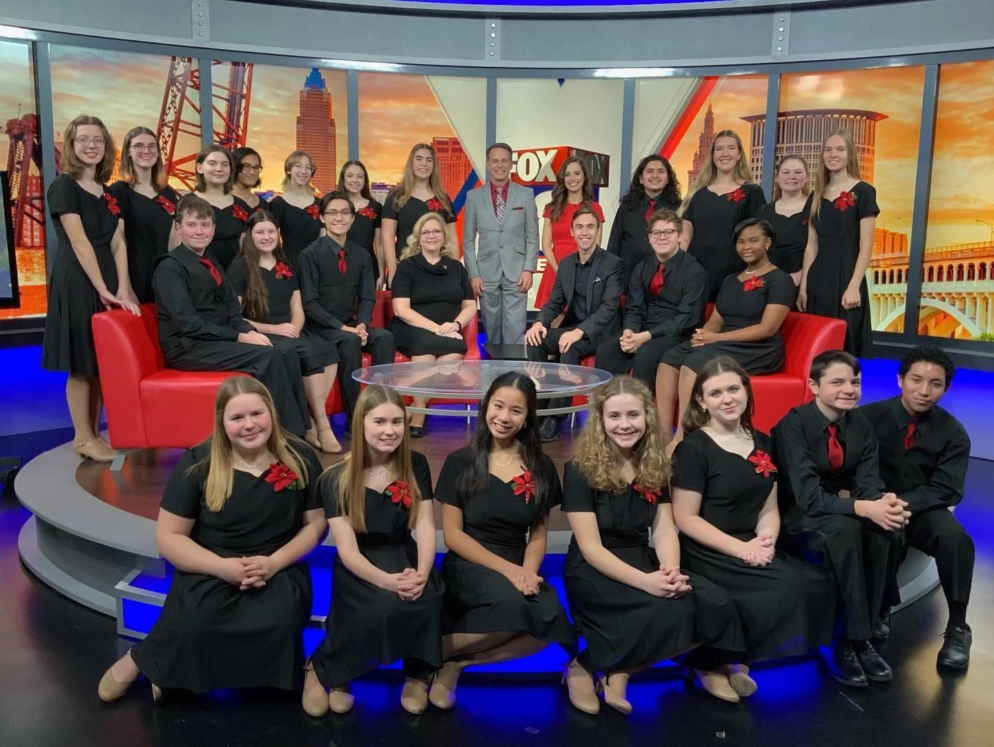 One of our choruses, recently featured on a local morning show.